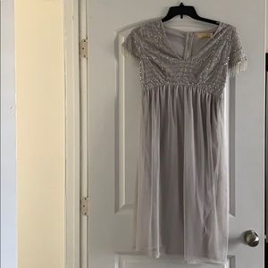 Beaded maternity dress